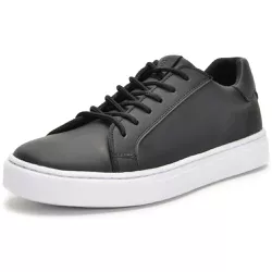 Tênis Feminino Conforto Em Couro Preto - FR00150FC... - Ferrile