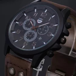 Relogio Pulseira Marron Escuro Classico Masculino ... - FERTEK FERRAMENTAS