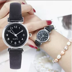 Relogio Feminino Casual Amostrador Preta Quartzo ... - FERTEK FERRAMENTAS