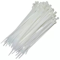 Abraçadeira Nylon Branca 400x7,6MM PCT 50 Fertak 1... - FERTEK FERRAMENTAS