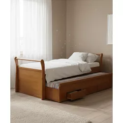 Bicama Com Gaveta Real - Madeira Maciça - Móveis d... - Flavio Comercio de Moveis de Gramado Ltda