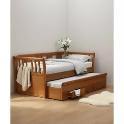 Bicama Com Gavetas Estilo - Madeira Maciça - Móvei... - Flavio Comercio de Moveis de Gramado Ltda