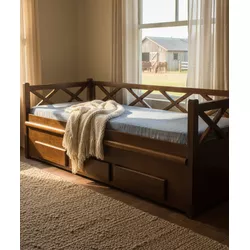 Bicama Com Gavetas Veranópolis - Madeira Maciça - ... - Flavio Comercio de Moveis de Gramado Ltda