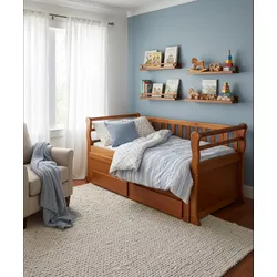 Bicama Com Gavetas - Madeira Maciça - Móveis de Gr... - Flavio Comercio de Moveis de Gramado Ltda