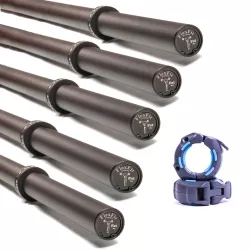 Kit com 5 Fat Bar 1,80m + Presilhas Flexfit Franca - FlexFit Franca