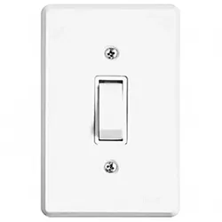 INTERRUPTOR VERTICAL 6A/250V 4X2 PRATIKA ILUMI - FLUZÃO CONSTRUÇÃO