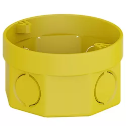CAIXA DE LUZ 3X3 OCTOGONAL AMARELA TIGRE - FLUZÃO CONSTRUÇÃO