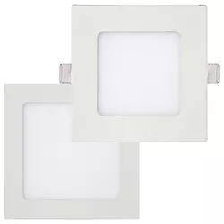 PAINEL LED QUADRADO SLIM 6W 6K KIAN - FLUZÃO CONSTRUÇÃO