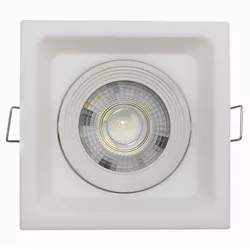 SPOT LED RECUADO QUADRADO 5W BRANCO KIAN - FLUZÃO CONSTRUÇÃO