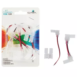 KIT DE CONEXAO PARA FITA LED COB 12V - FLUZÃO CONSTRUÇÃO