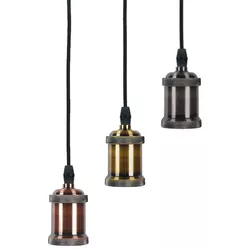 Pendente Decor E27 Bronzearte - FLUZÃO CONSTRUÇÃO