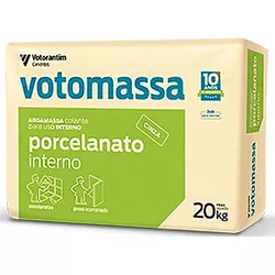 ARGAMASSA PORCELANATO INTERNO CINZA 20KG VOTORAN - FLUZÃO CONSTRUÇÃO
