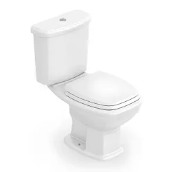 KIT VASO COM CAIXA ACOPLADA FIT PLUS BRANCO CELITE - FLUZÃO CONSTRUÇÃO