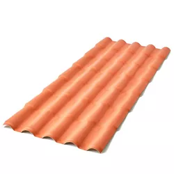 Telha 230x88cm Colonial Pvc Fortlev - FLUZÃO CONSTRUÇÃO