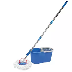 MOP GIRATÓRIO COM CESTO PLÁSTICO 8 LITROS - FLUZÃO CONSTRUÇÃO