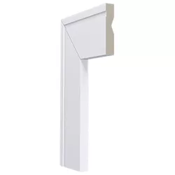 GUARNIÇÃO LEV52 BRANCA 50X8MM 240CM SANTA LUZIA - FLUZÃO CONSTRUÇÃO