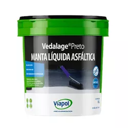 VEDALAGE MANTA LIQUIDA PRETO BALDE 18 LITROS VIAPO... - FLUZÃO CONSTRUÇÃO