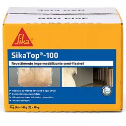SIKA TOP 100 CAIXA 18 KG - FLUZÃO CONSTRUÇÃO