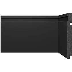 RODAPÉ 3480 PRETO 150X16 2.40M - FLUZÃO CONSTRUÇÃO
