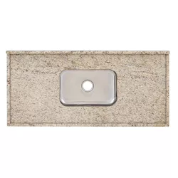 PIA GRANITO AMARELO ORNAMENTAL SANTA CECÍLIA STAND... - FLUZÃO CONSTRUÇÃO