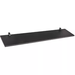 PRATELEIRA EM MDP COM SUPORTE CLIP 20CM PRETA - FLUZÃO CONSTRUÇÃO