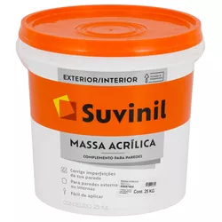 MASSA ACRILICA 25KG SUVINIL - FLUZÃO CONSTRUÇÃO
