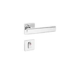 CONJUNTO FECHADURA 751 ZAMAC CROMADO ACETINADO LAF... - FLUZÃO CONSTRUÇÃO