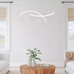 PENDENTE SPACE SATURNO LED 50W 3000K BRANCO BIVOLT... - FLUZÃO CONSTRUÇÃO