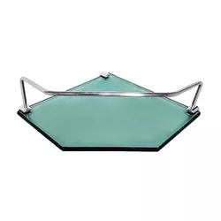 PRATELEIRA 20X20cm DE VIDRO VERDE COM SUPORTE DE ... - FLUZÃO CONSTRUÇÃO