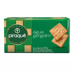 BISCOITO PIRAQUÊ AGUA GERGELIM 215 G - PADRÃO FONZAR