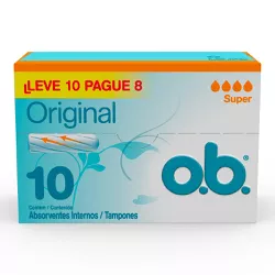ABSORVENTE ÍNTIMO OB SUPER ORIGINAL L 10 PACOTE CO... - PADRÃO FONZAR