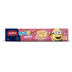 RECHEADO ADRIA PLUGADOS QUADRADO MORANGO 130 G - PADRÃO FONZAR