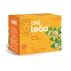 CHÁ LEÃO CAMOMILA ENVELOPADO 15 G C/ 15 SAQ. - PADRÃO FONZAR