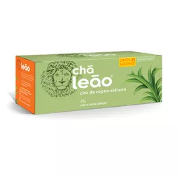 CHÁ LEÃO FUZE CAPIM CIDREIRA 25 G COM 25 SACHÊS - PADRÃO FONZAR