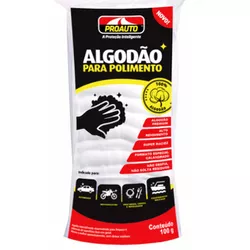ALGODÃO PARA POLIMENTO PROAUTO 100 G - PADRÃO FONZAR