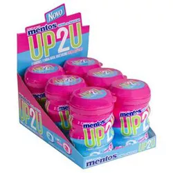 MENTOS UP2U MINT/T FRUTTI 28P GARRAFA 336 G (DP 6 ... - PADRÃO FONZAR