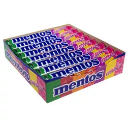 MENTOS STICK RAINBOW 14 BALAS 600 G (DP 16 X 37,5 ... - PADRÃO FONZAR