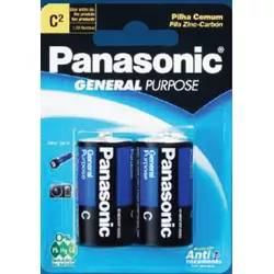 PILHA PANASONIC COMUM MÉDIA C COM 2 UNIDADES - PR... - PADRÃO FONZAR