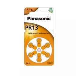 BATERIA PANASONIC AUDITIVA ZINC AIR COM 6 UNIDADES - PADRÃO FONZAR