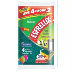 ESPONJA ESFRELUX LEVE 4 PAGUE 3 - PADRÃO FONZAR