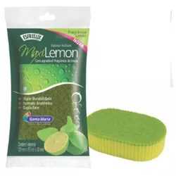 ESPONJA ESFRELUX MAXI LEMON PACOTE COM 1 UNIDADE - PADRÃO FONZAR