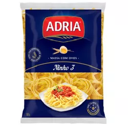 MACARRÃO ADRIA NINHO COM OVOS 500 G - PADRÃO FONZAR