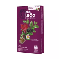 CÁPSULA CHÁ LEÃO HIBISCOS, AMORA, ROSA 30G COM UNI... - PADRÃO FONZAR