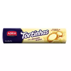 TORTINHAS ADRIA CHOCOLATE BRANCO 140 G - PADRÃO FONZAR