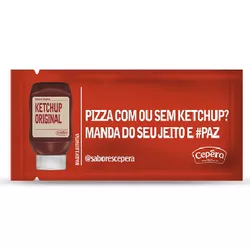KETCHUP TRADICIONAL CEPERA SACHET 175X7G - PADRÃO FONZAR
