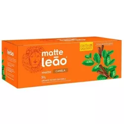 CHÁ MATTE LEÃO CANELA 30 G C/ 25 SAQ. - PADRÃO FONZAR