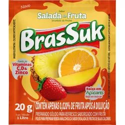 REFRESCO BRASSUK SALADA DE FRUTAS 15X20G - PADRÃO FONZAR