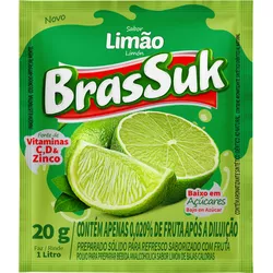 REFRESCO BRASSUK LIMAO 15X20G (02933) - PADRÃO FONZAR