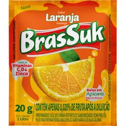 REFRESCO BRASSUK LARANJA 15X20 G (2926) - PADRÃO FONZAR