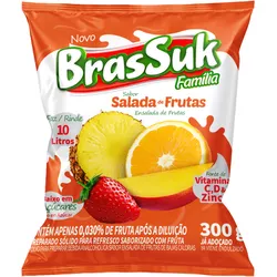 REFRESCO BRASSUK SALADA DE FRUTAS 300 G - PADRÃO FONZAR